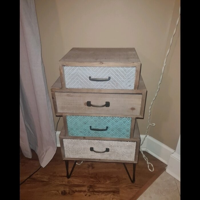 Cayden 33.27'' Tall 4 - Drawer Accent Chest