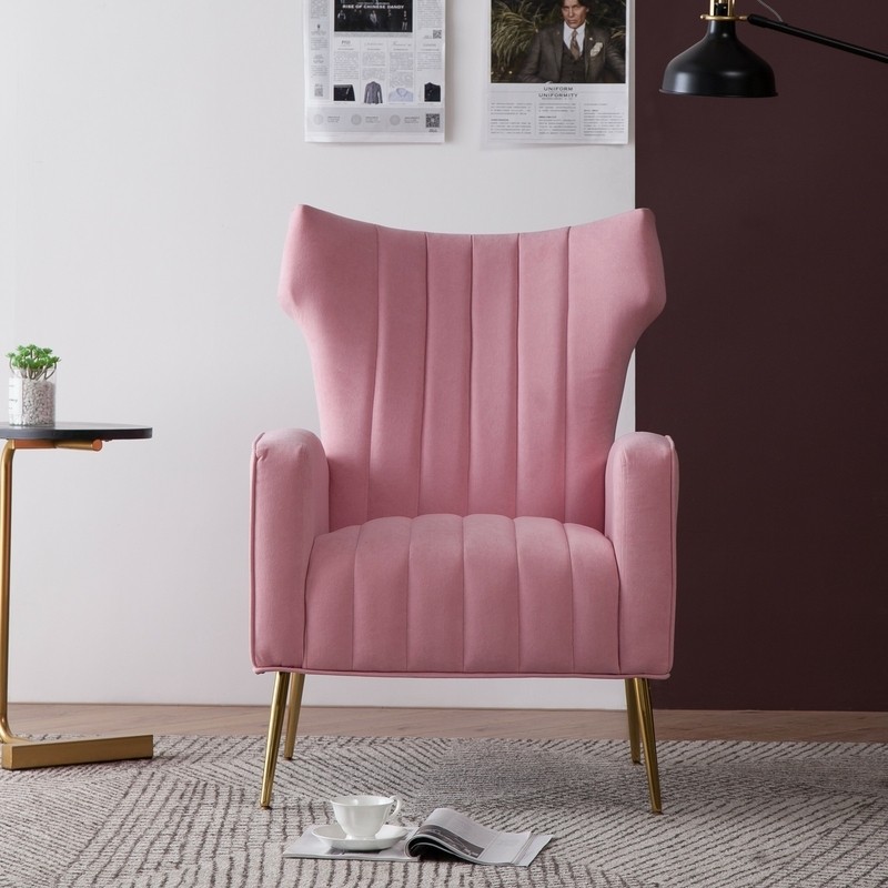 Cayleigh 27.5'' Wide Velvet Wingback Chair
