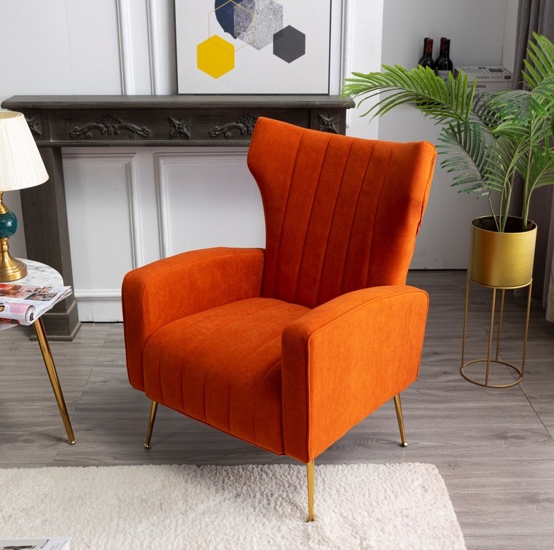 Cayleigh 27.5'' Wide Velvet Wingback Chair
