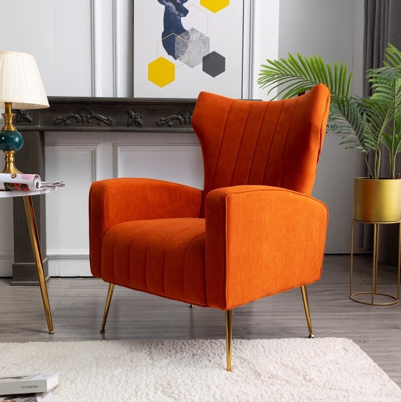 Cayleigh 27.5'' Wide Velvet Wingback Chair