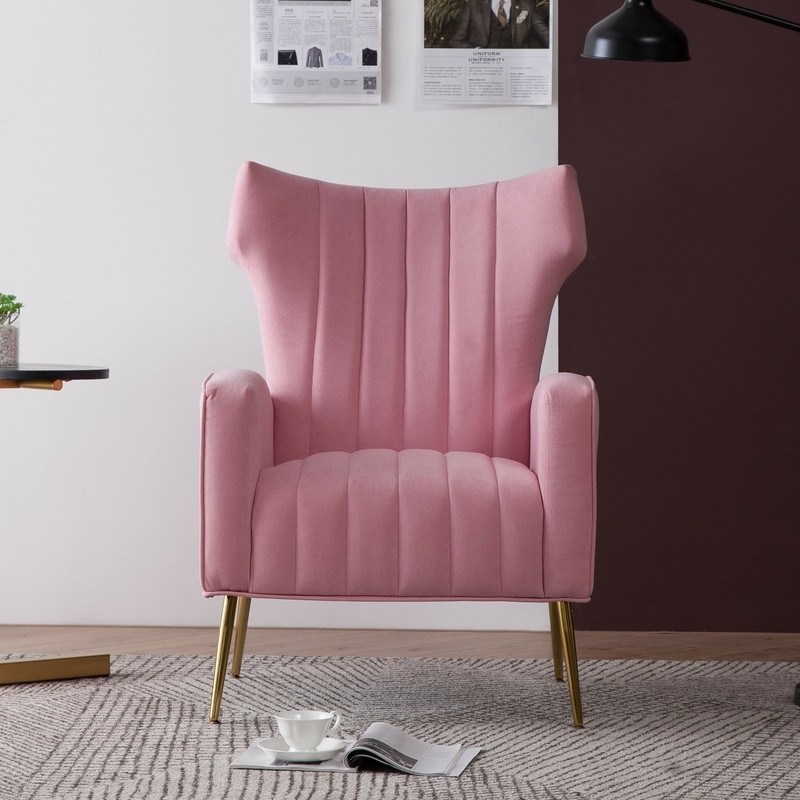 Cayleigh 27.5'' Wide Velvet Wingback Chair