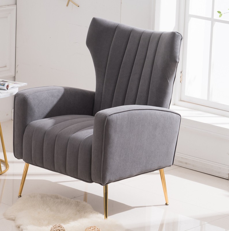 Cayleigh 27.5'' Wide Velvet Wingback Chair