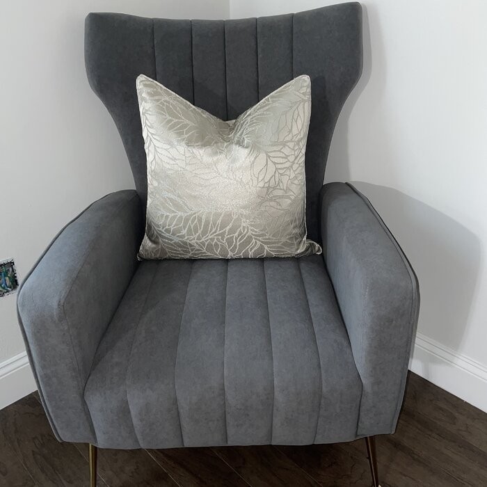 Cayleigh 27.5'' Wide Velvet Wingback Chair