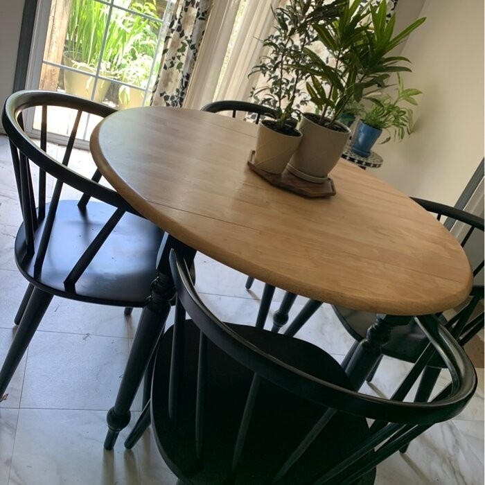 Cecelia Drop Leaf Solid Wood Dining Table