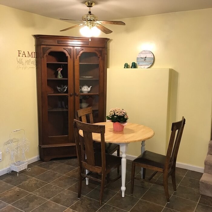 Cecelia Drop Leaf Solid Wood Dining Table