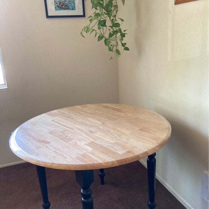 Cecelia Drop Leaf Solid Wood Dining Table