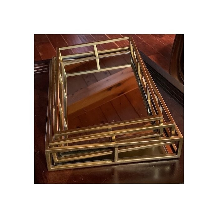 Ciaphus Nesting 3 Piece Vanity Tray Set