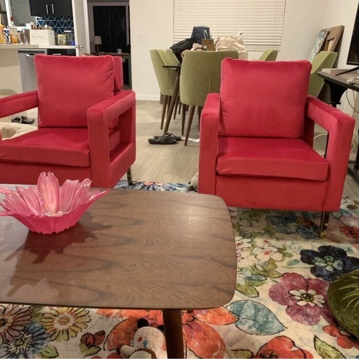 Clayne 26'' Wide Velvet Armchair
