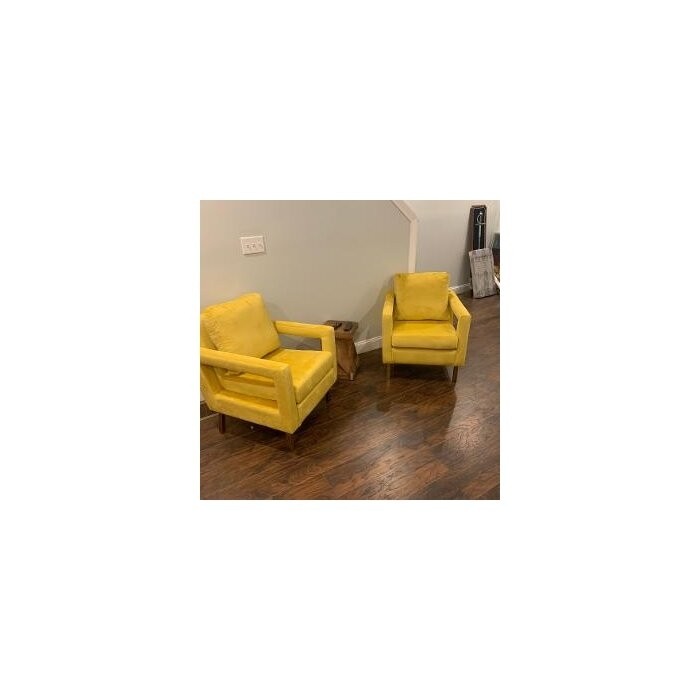 Clayne 26'' Wide Velvet Armchair