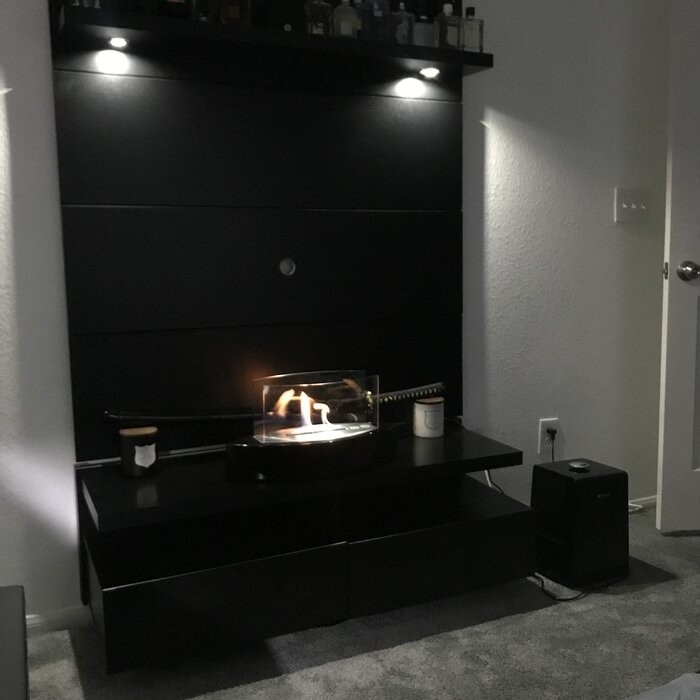 Craddock Bio-Ethanol Tabletop Fireplace with Flame Guard