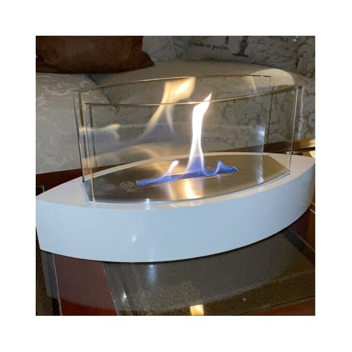 Craddock Bio-Ethanol Tabletop Fireplace with Flame Guard