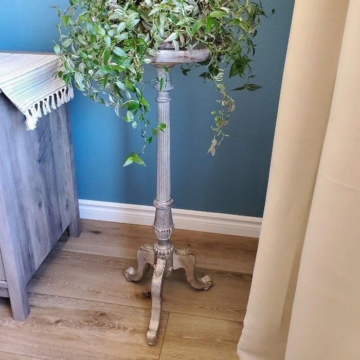 Crinole Round Pedestal Plant Stand