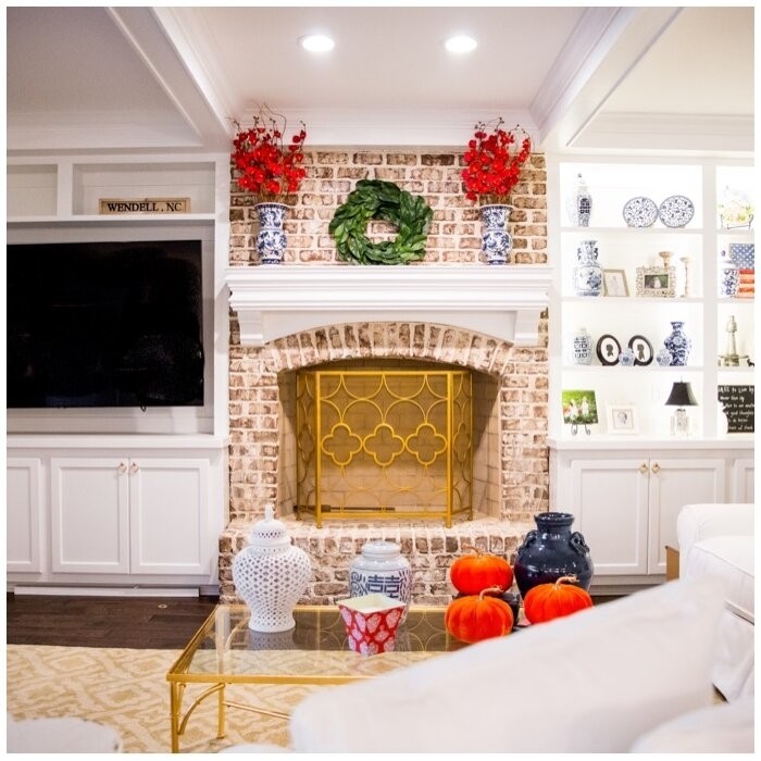 Danen 3 Panel Iron Fireplace Screen