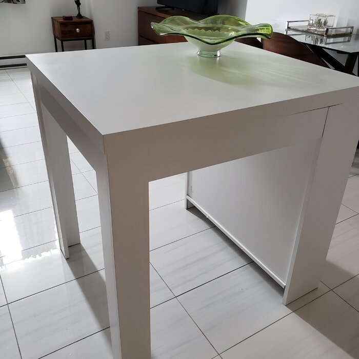 narrow rectangle counter height table