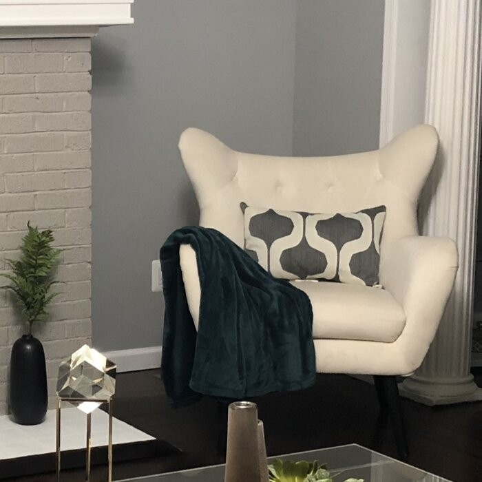 Danney 30'' Wide Tufted Velvet Wingback Chair