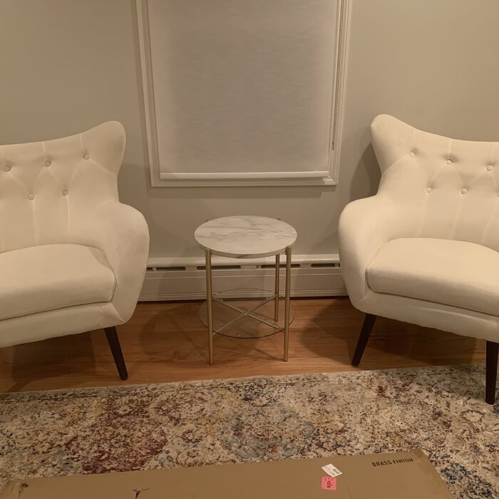 Danney 30'' Wide Tufted Velvet Wingback Chair