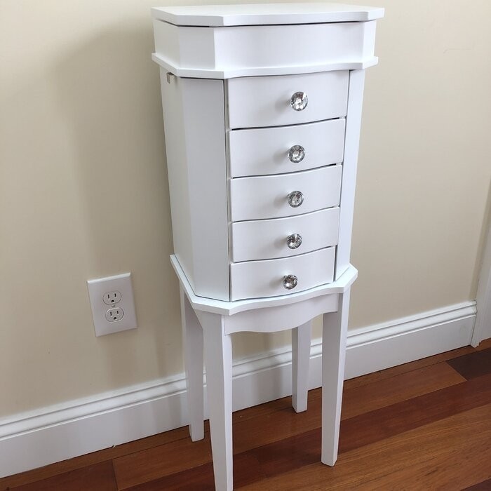 Dario 11.75'' Wide Jewelry Armoire with Mirror