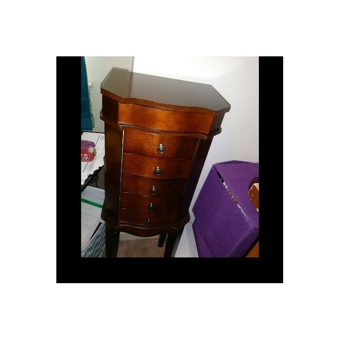 Dario 11.75'' Wide Jewelry Armoire with Mirror