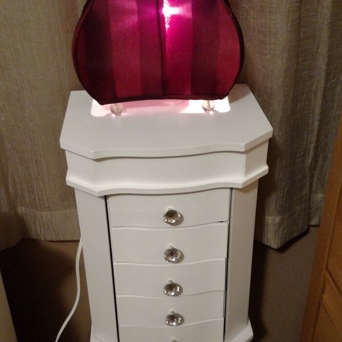Dario 11.75'' Wide Jewelry Armoire with Mirror