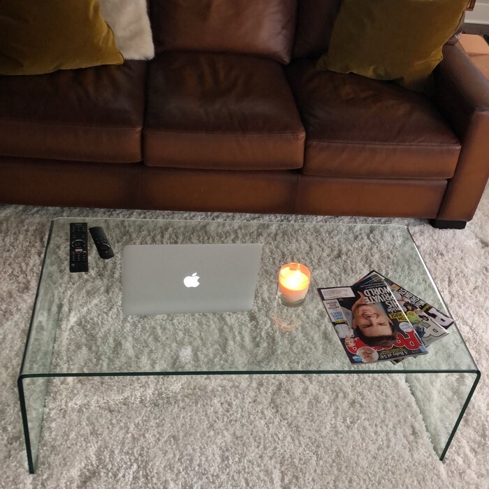 Dasher Glass Sled Coffee Table