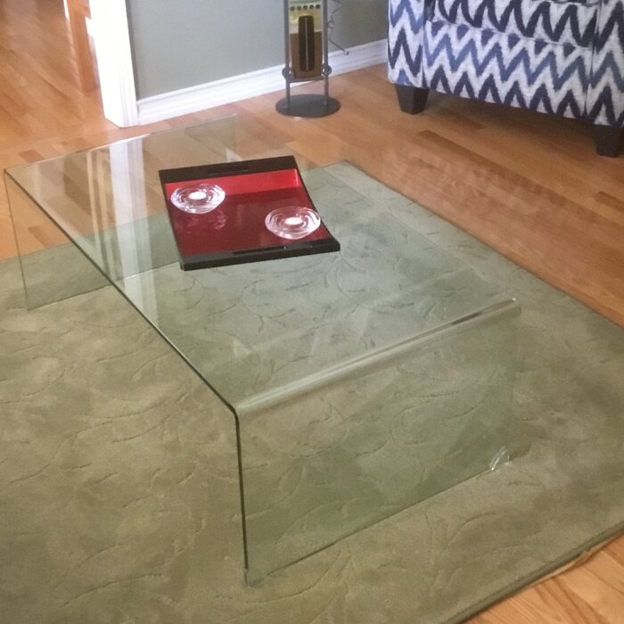 Dasher Glass Sled Coffee Table
