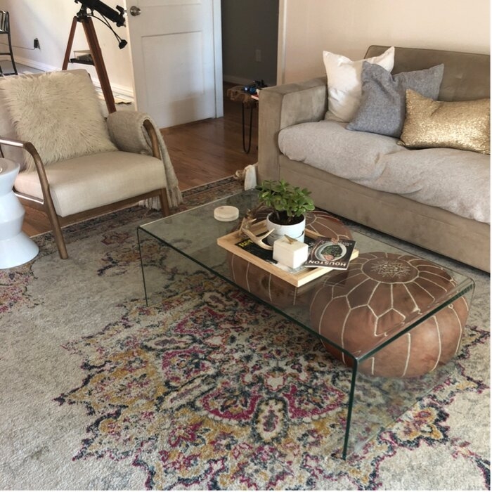 Dasher Glass Sled Coffee Table