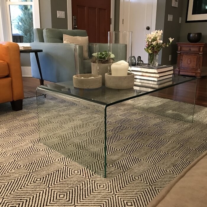 Dasher Glass Sled Coffee Table