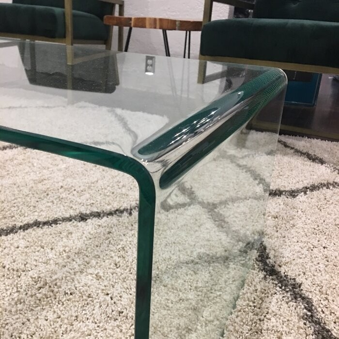 Dasher Glass Sled Coffee Table