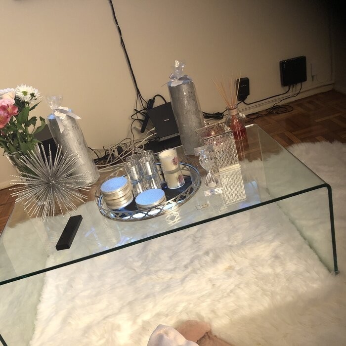 Dasher Glass Sled Coffee Table