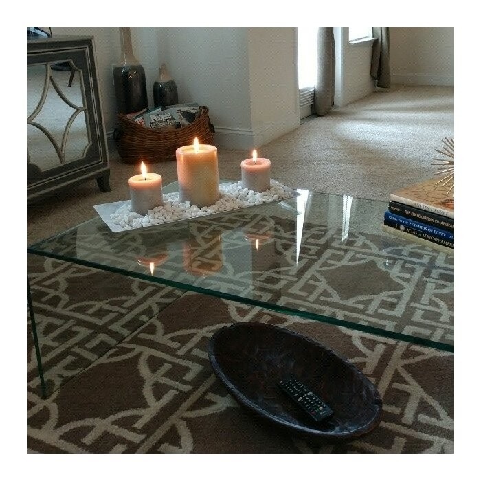 Dasher Glass Sled Coffee Table