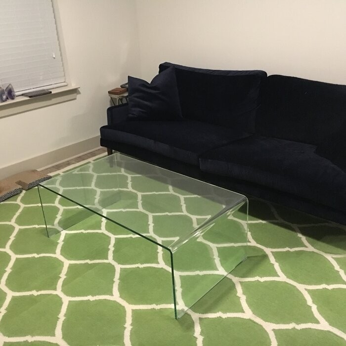 Dasher Glass Sled Coffee Table