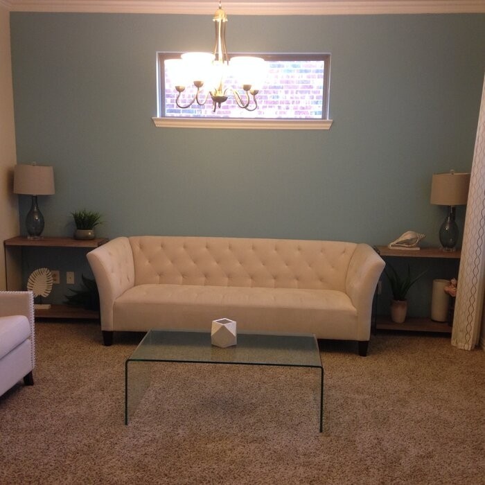 Dasher Glass Sled Coffee Table