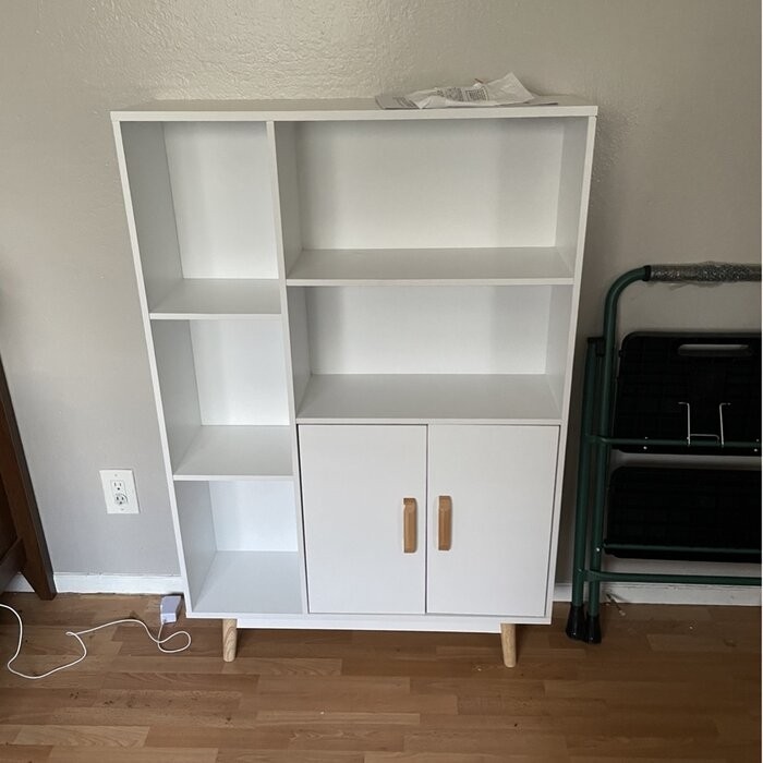 Davinee 46.85'' H x 31.49'' W Wood Standard Bookcase
