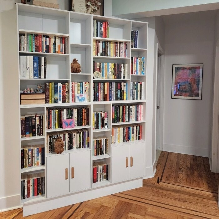 Davinee 46.85'' H x 31.49'' W Wood Standard Bookcase