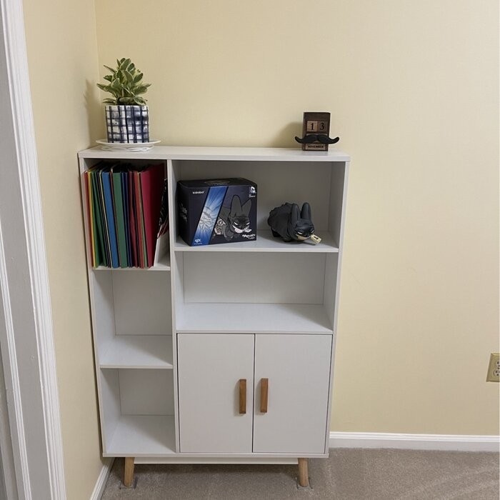 Davinee 46.85'' H x 31.49'' W Wood Standard Bookcase