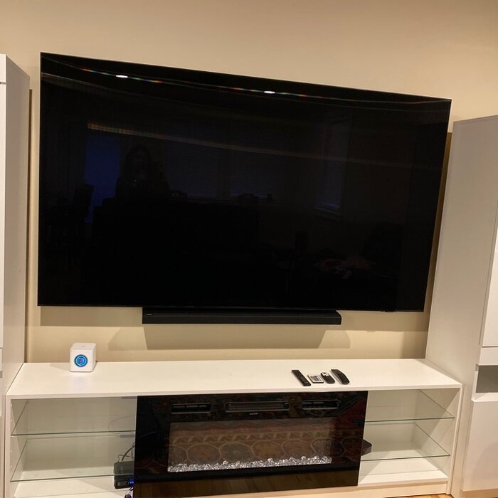 Delaine Entertainment Center for TVs up to 88" with Fireplace Included