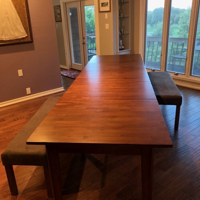 Destinie Extendable Solid Wood Dining Table