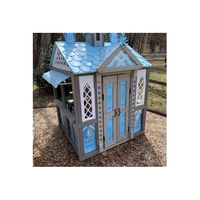 Disney Frozen Arendelle 53.46 x 49.61 Solid Wood Playhouse Foter