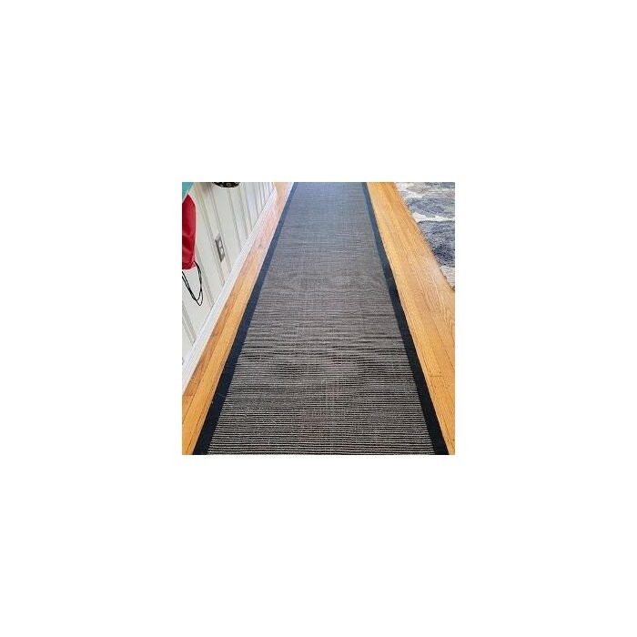 Dollard Jute/Sisal Area Rug in Marble/Grey