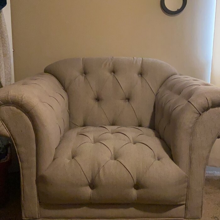 Dominic 47.25'' Wide Tufted Chair And A Half