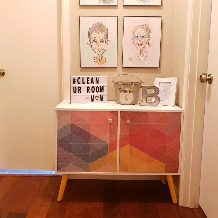 Duffy 27.36'' Tall 2 - Door Accent Cabinet