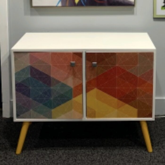 Duffy 27.36'' Tall 2 - Door Accent Cabinet