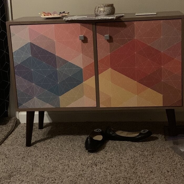 Duffy 27.36'' Tall 2 - Door Accent Cabinet