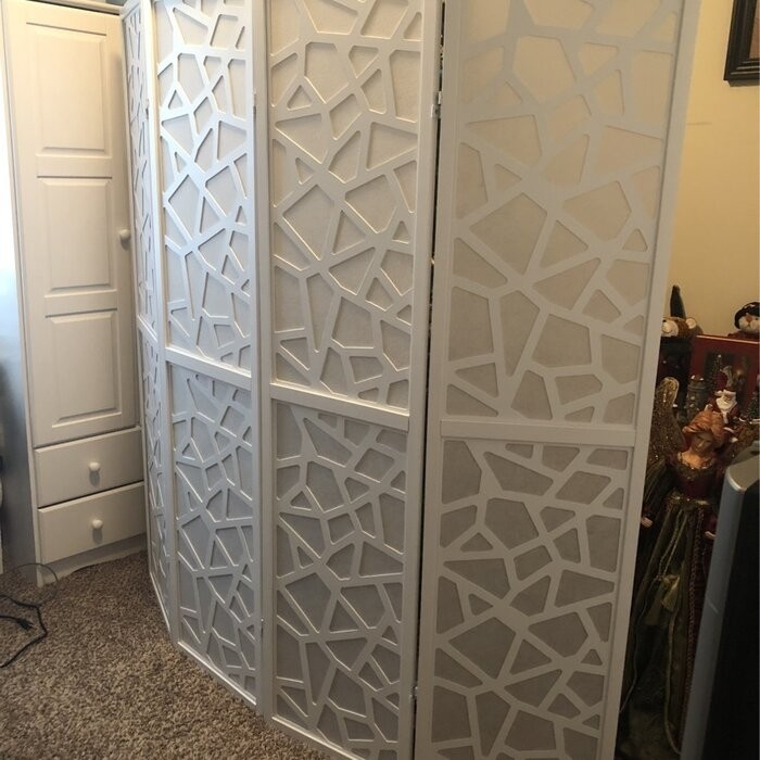 Duponta 70'' W x 70'' H 4 - Panel Folding Room Divider