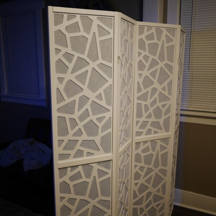 Duponta 70'' W x 70'' H 4 - Panel Folding Room Divider