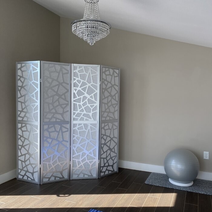 Duponta 70'' W x 70'' H 4 - Panel Folding Room Divider
