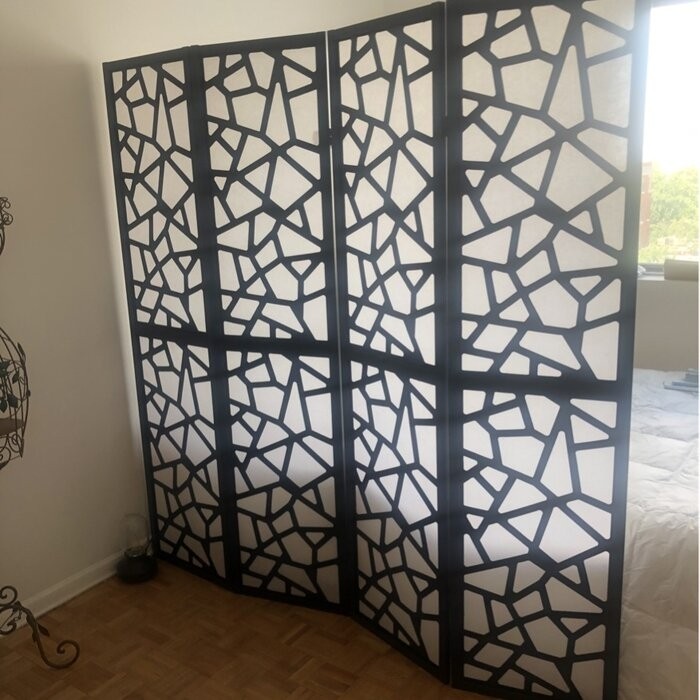 Duponta 70'' W x 70'' H 4 - Panel Folding Room Divider