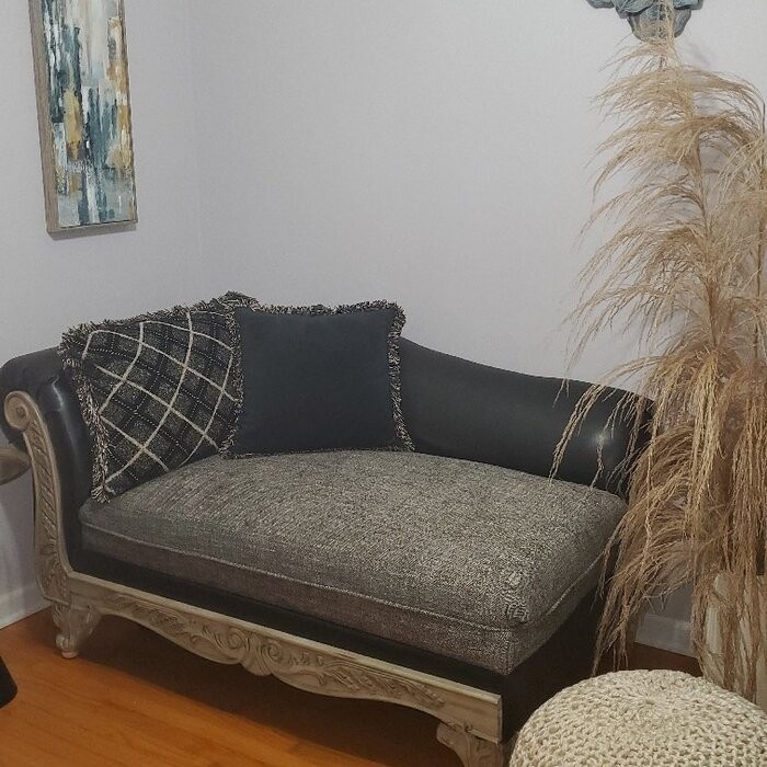 Dupras One Left Rolled Arm Chaise Lounge
