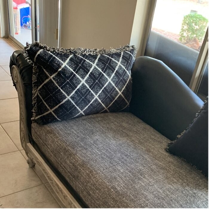 Dupras One Left Rolled Arm Chaise Lounge