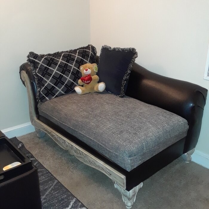 Dupras One Left Rolled Arm Chaise Lounge